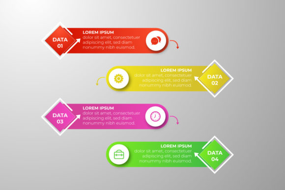 4 Steps Infographics Template Design: A Modern Solution for Visual Storytelling