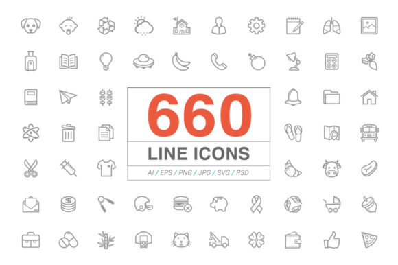 660 Line Icons: A Comprehensive Design Resource for Modern Creatives and Businesses