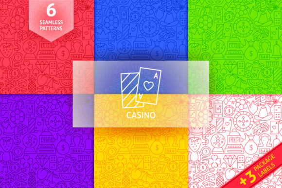 Casino Line Tile Patterns for Creative Design Projects