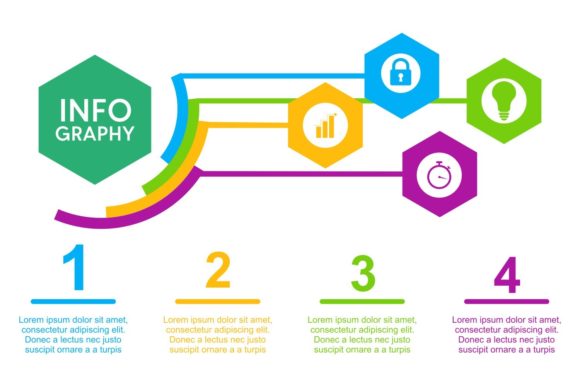 Colorful Infographics Steps Design