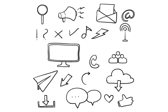 Enhancing Visual Communication with a Collection of Social Media Doodle Icons