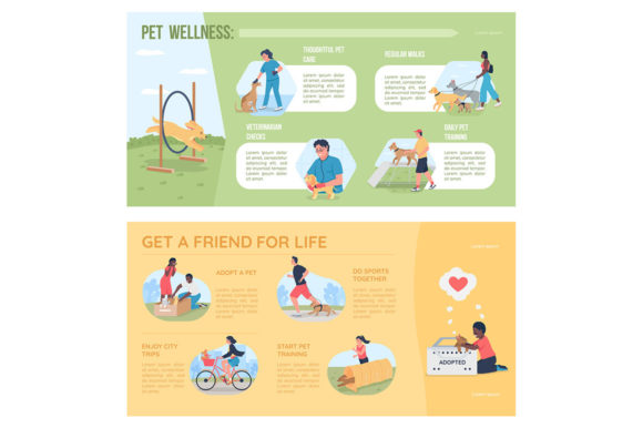 Eye-Catching Pet Adoption Infographics with Color Vector Design