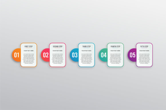 Five Steps Simple Infographic: A Visual Tool for Streamlining Processes