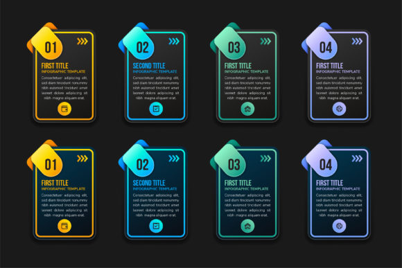 Maximizing Workflow Efficiency with Modern Rectangle Black Infographics