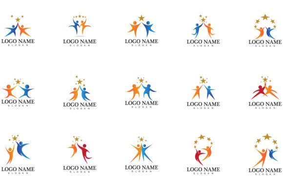 People Icon Work Group Vector Logo: Design Made Simple